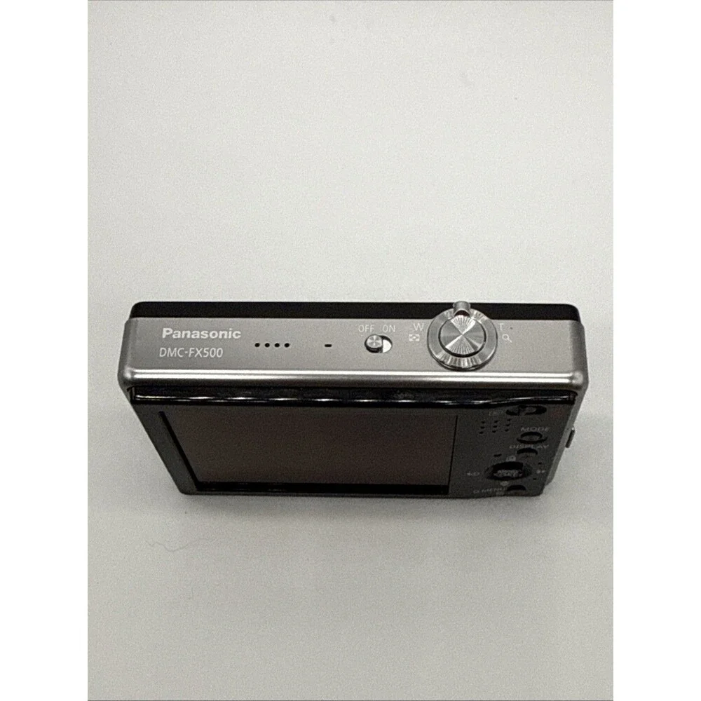 Panasonic Lumix DMC-FX500 10.1MP Digital Camera Black w/ 2 Batteries & Charger